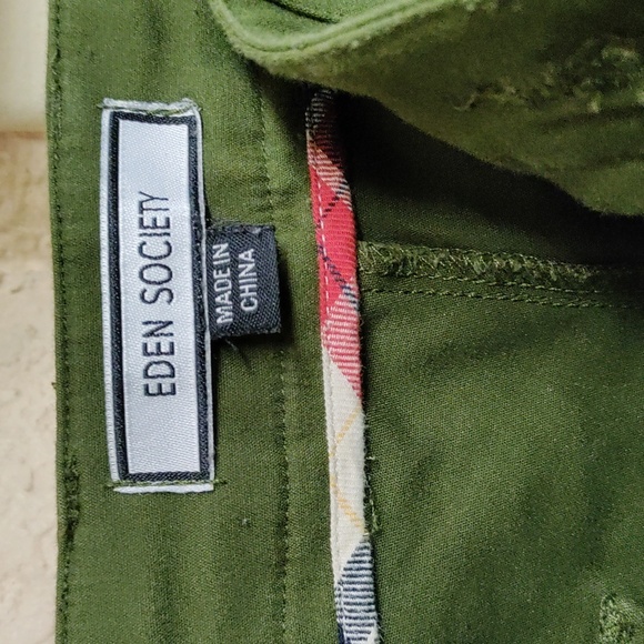 🌿Eden Society printed cuff skinny pants - Picture 5 of 7